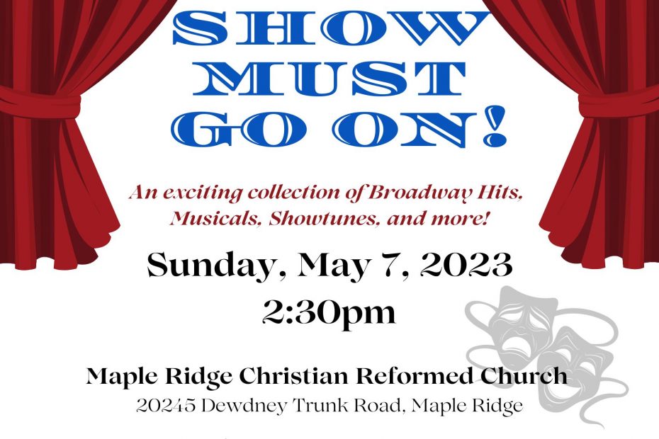 The Show Must Go On event poster